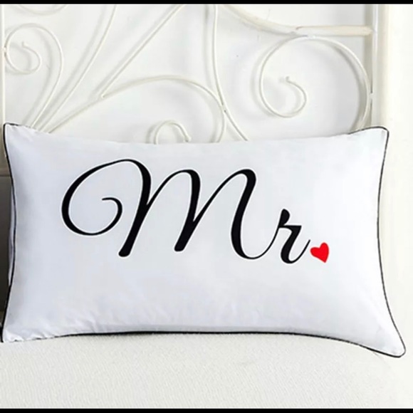 Mr. and Mrs. Decorative Queen Pillowcases - Picture 3 of 6